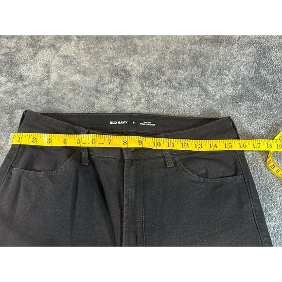 Old Navy Athletic Taper Built-In Flex Black Jeans Size 8 - Picture 3 of 6